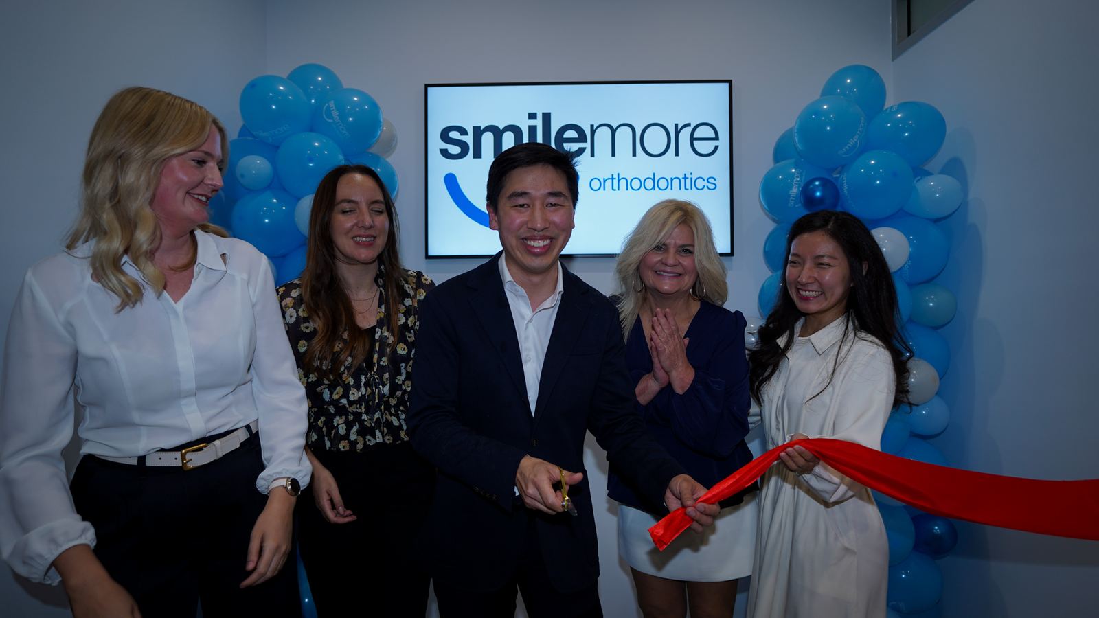 Modern Day Productions ribbon cutting event